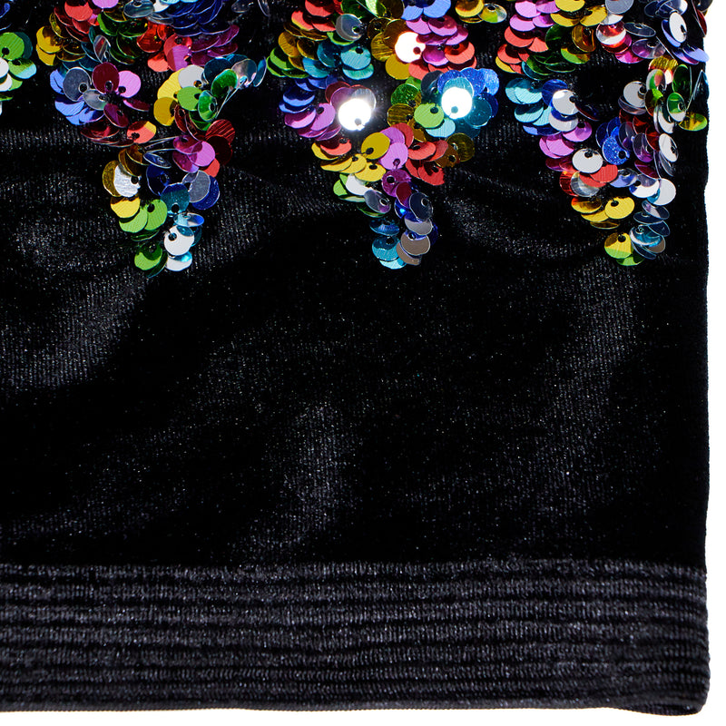 Individual Detailed shot of Closeup Harley Stretch Velvet Sequin