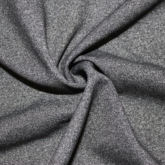 A close-up of Heather Spandex in the color dark gray.