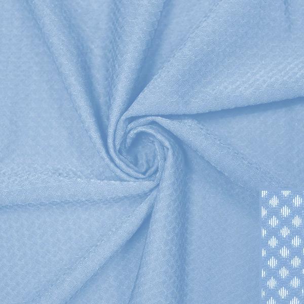 A swirled piece of Hive Textured Spandex in the color bouquet.