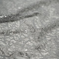 Detailed shot of Isabelle Stretch Lace in color Soft Grey Silver.