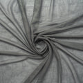 A swirled piece of Majestic Foiled Textured Stretch Mesh in the color Charcoal-Silver