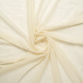 A swirled piece of Majestic Foiled Textured Stretch Mesh in the color Ivory-Gold