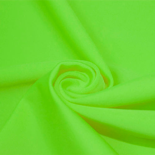 Solid Stretch Spandex Costume Nylon Fabric / Neon Green By The