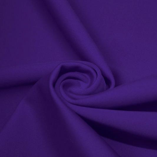 A swirled piece of matte nylon spandex fabric in the color lavender.