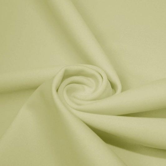A swirled piece of matte nylon spandex fabric in the color pearl.