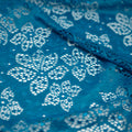Detailed shot of Meghan Stretch Lace in color Aquamarine.