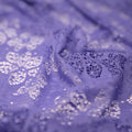 Detailed shot of Meghan Stretch Lace in color  Iris.