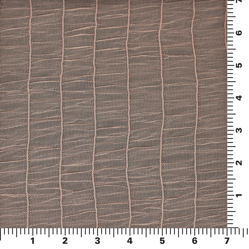 Scale image of pattern on Melody Gathered Stretch Mesh with 7" x7" piece.