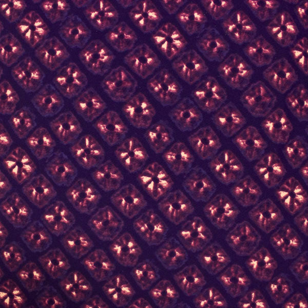 A flat sample of Diamond Tie Dye Printed Spandex.