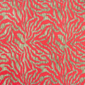 A flat sample of Neon Tiger Printed Spandex in the color Wild Watermelon.
