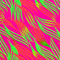 A flat sample of Abstract Tossed Fronds Printed Spandex Fabric in the color pink