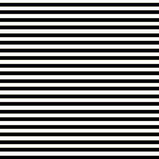 A flat sample of Striped Printed Spandex with quarter inch black and white stripes.