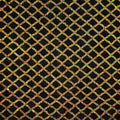 A flat sample of nina stretch mesh sequin in the color black-gold.