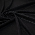 Swirled sample shot of Posh Titanium Foiled Slinky Jacquard in the color Black-Black