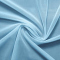 A swirled piece of nylon spandex power mesh in the color blue star.
