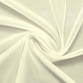 A swirled piece of nylon spandex power mesh in the color ivory.
