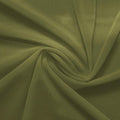 A swirled piece of nylon spandex power mesh in the color olive twist.