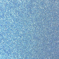 A flat sample of radiance heat transfer glitter in the color blue.