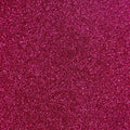 A flat sample of radiance heat transfer glitter in the color fuchsia pink.