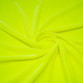 A swirled sample of regal matte stretch velvet in the color Neon-Yellow