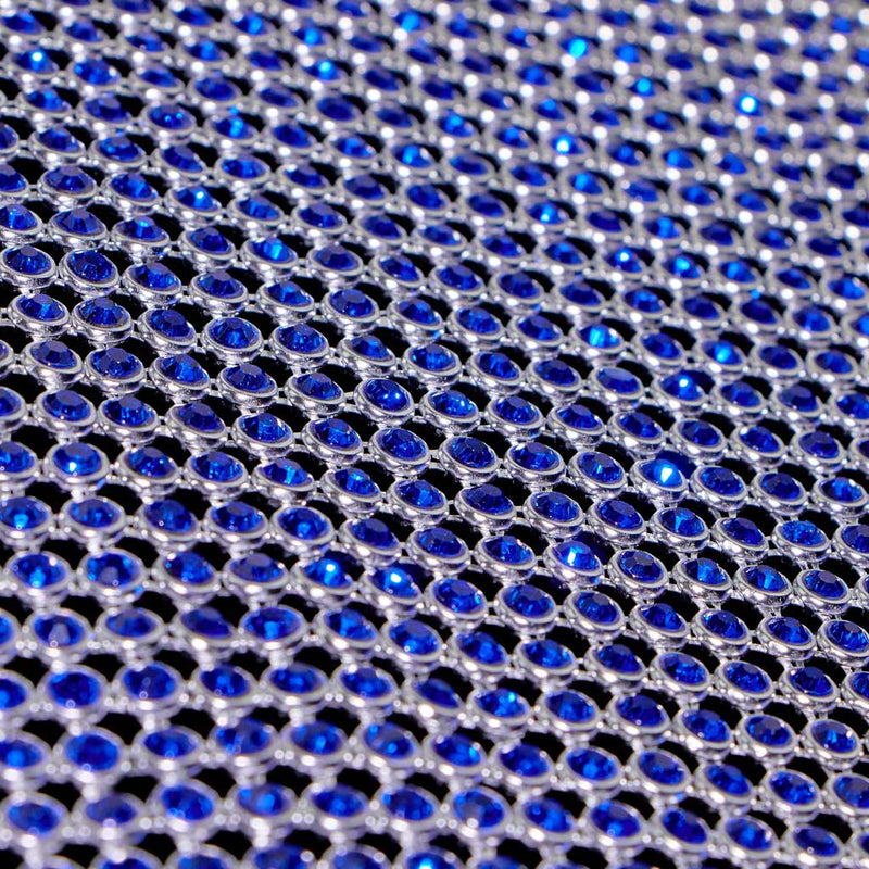Rhinestone Aluminum Scale Mesh Fabric | Blue Moon Fabrics