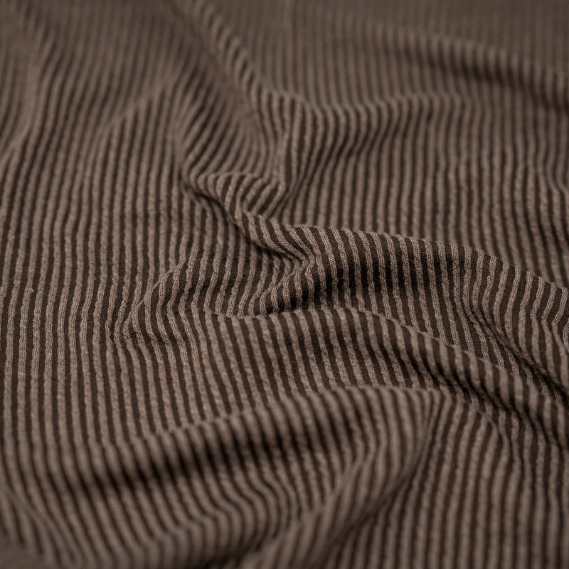 Detailed shot of Rib Knit in color Espresso.