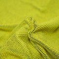 Detailed interior shot of Ritzy Crinkle Nylon Polyester Spandex with Metallic in the color Lemonade