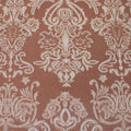 A flat sample of royalty embossed tretch velver in the color topaz.
