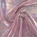 A sample of Shimmer Foiled Stretch Velvet in the color Berry-Silver