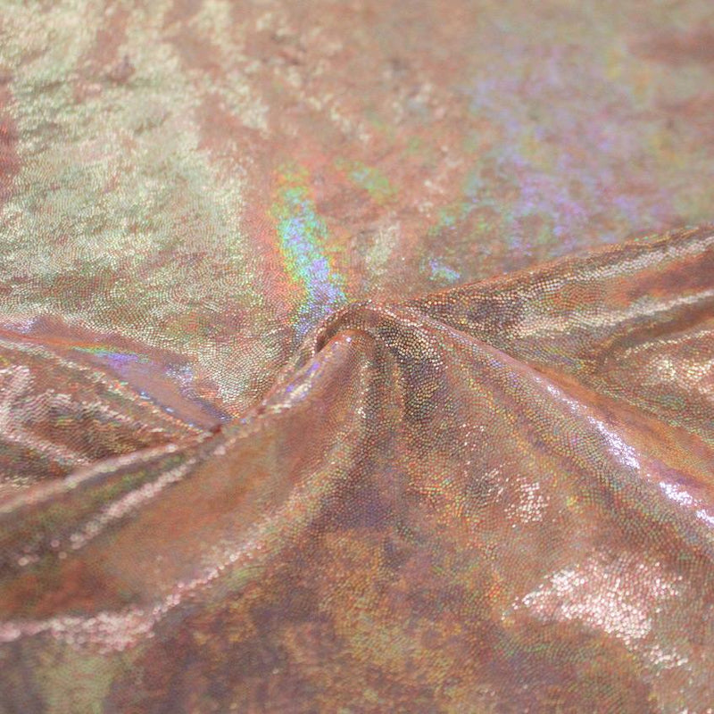 A sample of Shimmer Foiled Stretch Velvet in the color Spice