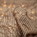Detailed shot of himmy Polyester Mesh with Dangle Sequin in the color Nude-Gold