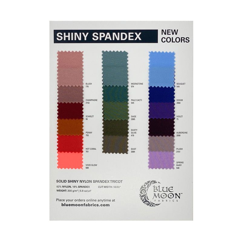 Image of Shiny Spandex Color Card addition.