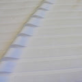 A sample of Striped Stretch Mesh in the color White