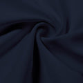A swirled piece of Synergy Polyester Lycra in the color navy.