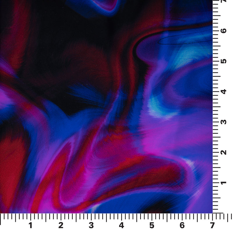A measurement panel of Twilight Swirl Printed Power Mesh