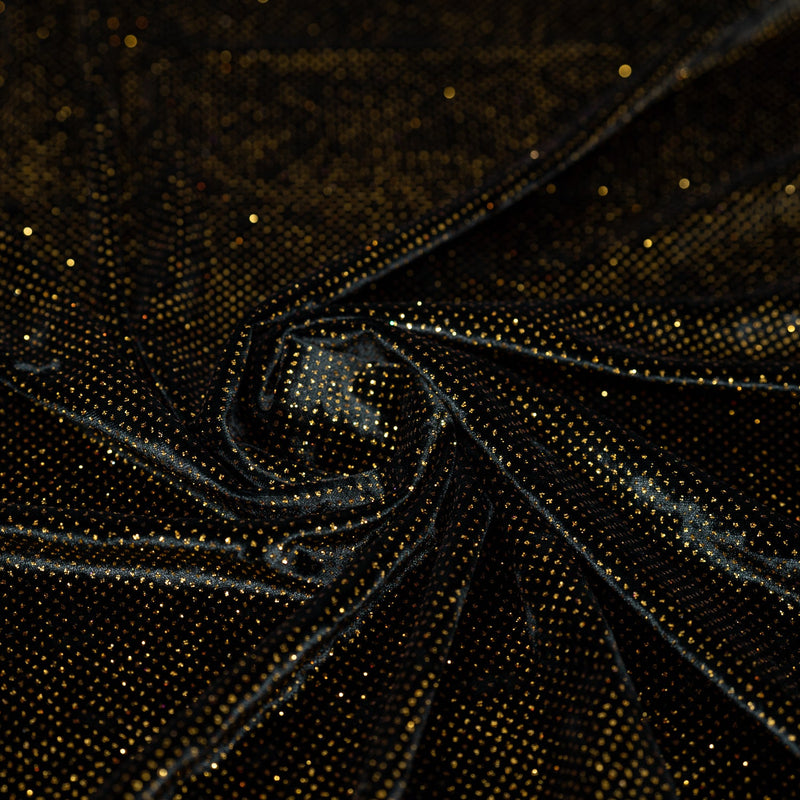 Shimmer Velvet Fabric by the Yard - Pantera / Night