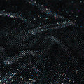 Detailed shot of Vivian Glitter Printed Stretch Velvet in the color Black -Multicolored