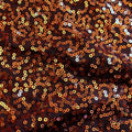 A sample of Zsa Zsa Spandex Sequin in the color Chocolate-Copper 