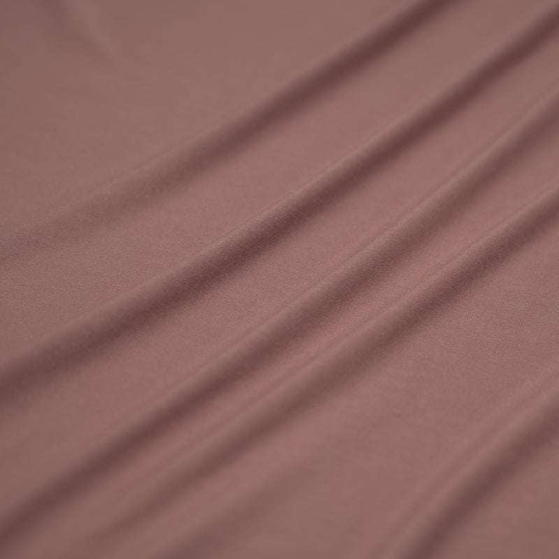 A sample of Bliss Micro Modal Spandex Jersey Fabric in the color Champagne