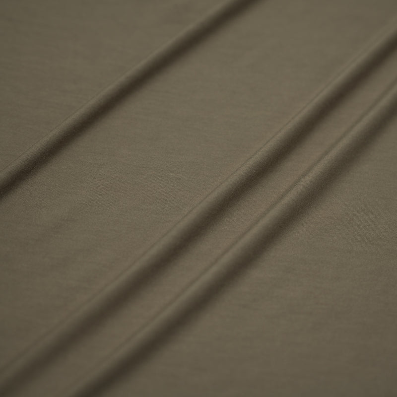 A sample of Bliss Micro Modal Spandex Jersey Fabric in the color Dust
