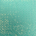 A flat sample of nina stretch mesh sequin in the color spring green/iridescent.